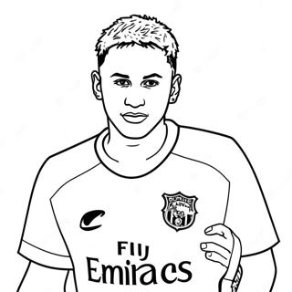 Neymar Psg Coloring Page 17594-14767