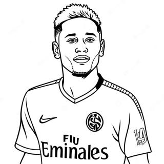 Neymar Psg Coloring Page 17594-14768