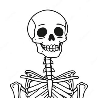 Sarcastic Skeleton Coloring Page 17605-14778