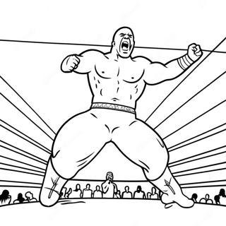 Wwe Wrestler Jumping On Opponent Coloring Page 17615-14787