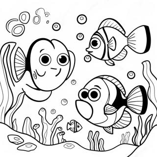 Dory And Friends Underwater Adventure Coloring Page 1762-1409