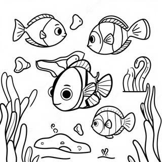 Dory And Friends Underwater Adventure Coloring Page 1762-1411