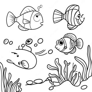 Dory And Friends Underwater Adventure Coloring Page 1762-1455