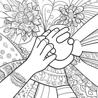 Hands Coloring Pages