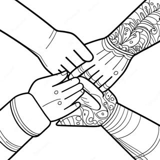 Hands Coloring Page 17655-14806