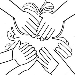 Playful Hands Coloring Page 17656-14809