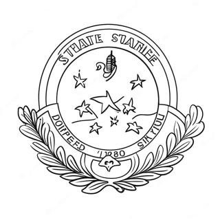 Tennessee State Flag Coloring Page 17675-14822