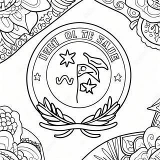 Tennessee State Flag Coloring Page 17675-14823