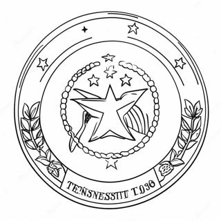 Tennessee State Flag Coloring Page 17675-14824