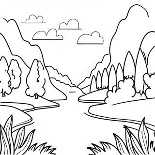 Beautiful Tennessee Landscape Coloring Page 17676-14825