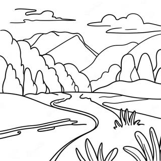 Beautiful Tennessee Landscape Coloring Page 17676-14826