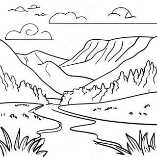 Beautiful Tennessee Landscape Coloring Page 17676-14827