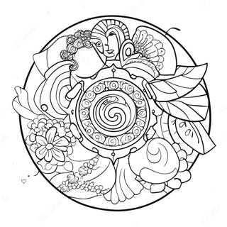 Aapi Cultural Symbols Coloring Page 17685-14830