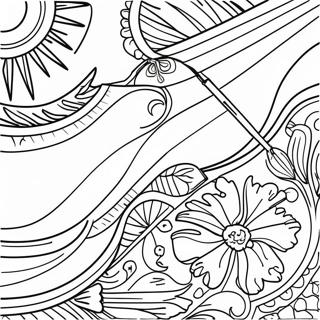 Colombia Flag Coloring Page 17695-14839