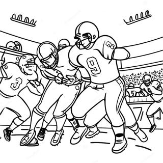 Exciting College Football Game Coloring Page 17706-14849