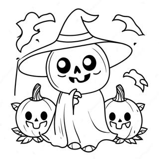 Aesthetic Halloween Coloring Page 17725-14862