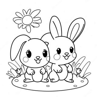 Sunny Bunnies Coloring Page 17735-14872