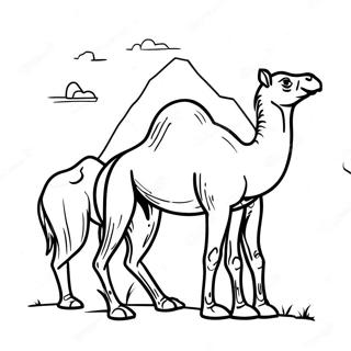 Camel Coloring Page 17745-14880