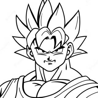 Vegito Super Saiyan Form Coloring Page 17786-14913