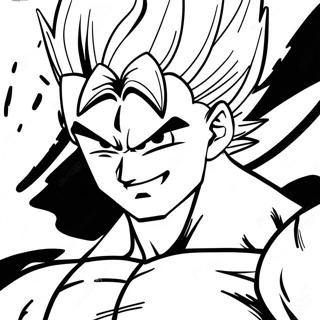 Vegito Super Saiyan Form Coloring Page 17786-14915