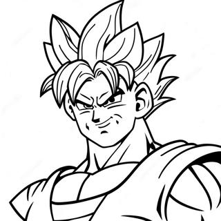 Vegito Super Saiyan Form Coloring Page 17786-14916