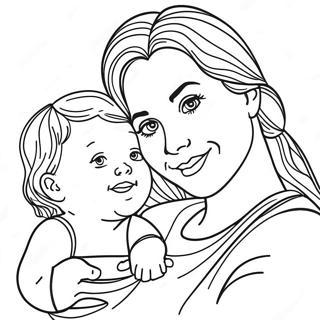 Mommy And Me Coloring Pages