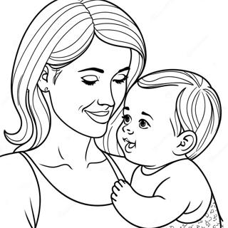 Mommy And Me Coloring Page 17795-14918