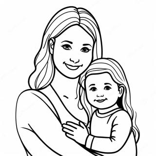 Mommy And Me Coloring Page 17795-14919