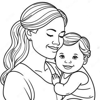 Mommy And Me Coloring Page 17795-14920