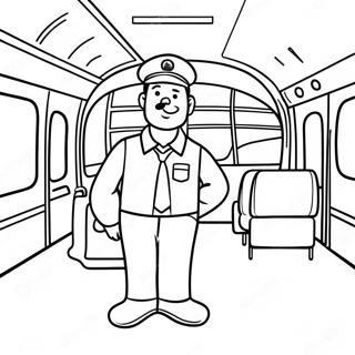 Bus Driver Thank You Card Coloring Page 17805-14927