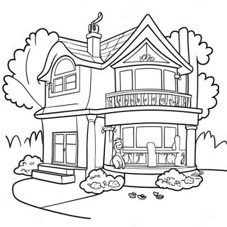 Barbie Dream House Coloring Page 17815-14934