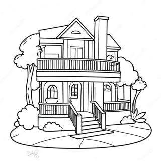 Barbie Dream House Coloring Page 17815-14935