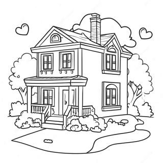 Barbie Dream House Coloring Page 17815-14936