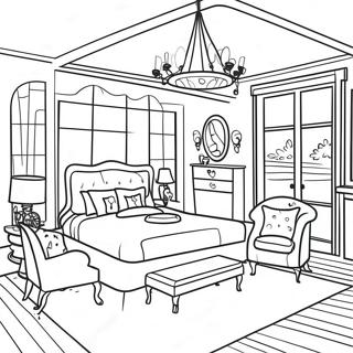 Barbie Dream House Interior Coloring Page 17816-14937