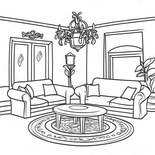 Barbie Dream House Interior Coloring Page 17816-14938