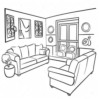 Barbie Dream House Interior Coloring Page 17816-14940