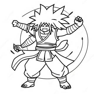 Madara In Battle Stance Coloring Page 17826-14948