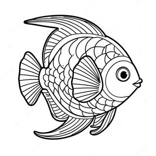 Rainbow Fish Coloring Page 17835-14950