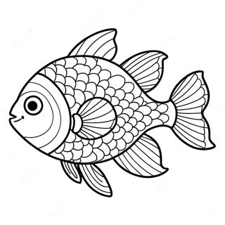 Rainbow Fish Coloring Page 17835-14952