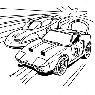 Fast Turbo Car Racing Coloring Page 17846-14961