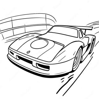 Fast Turbo Car Racing Coloring Page 17846-14962