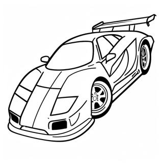 Fast Turbo Car Racing Coloring Page 17846-14963