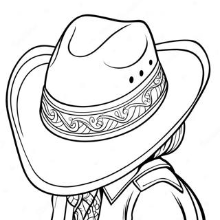 Cowboy Hat Coloring Page 17855-14967