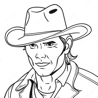 Cowboy Hat Coloring Page 17855-14968