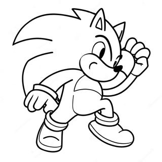 Sonic The Werehog In Action Coloring Page 17866-14977