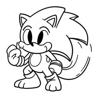 Sonic The Werehog In Action Coloring Page 17866-14979