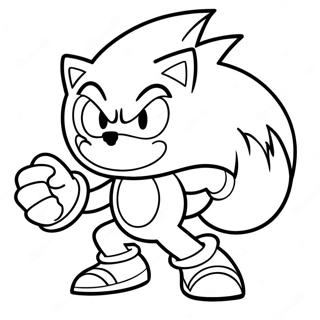 Sonic The Werehog Coloring Pages