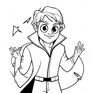 Mal With Magical Powers Coloring Page 17876-14985