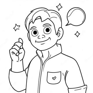 Mal With Magical Powers Coloring Page 17876-14987