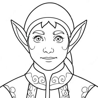 Elf Coloring Page 17885-14990